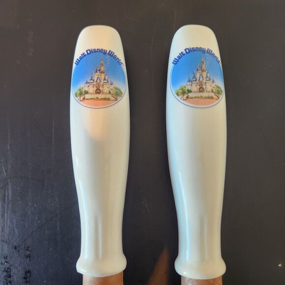 Vintage Walt Disney World 11” Salad Serving Fork and Spoon - Made in Japan - Picture 2 of 7